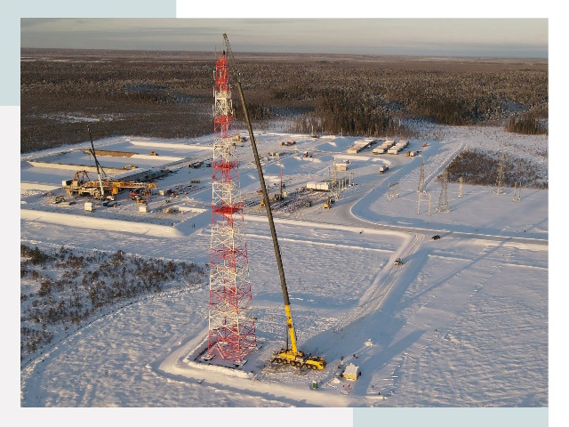 Мачты связи в ельце