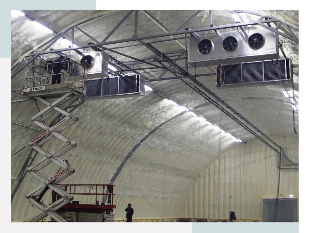 Оснащение ангаров в ельце