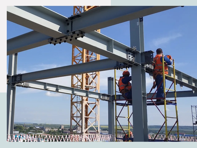 Монтаж металлоконструкций в ельце