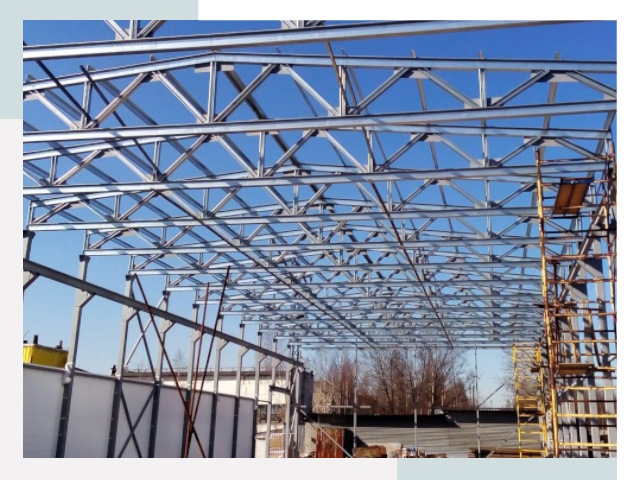 Металлокаркасы для складов в ельце